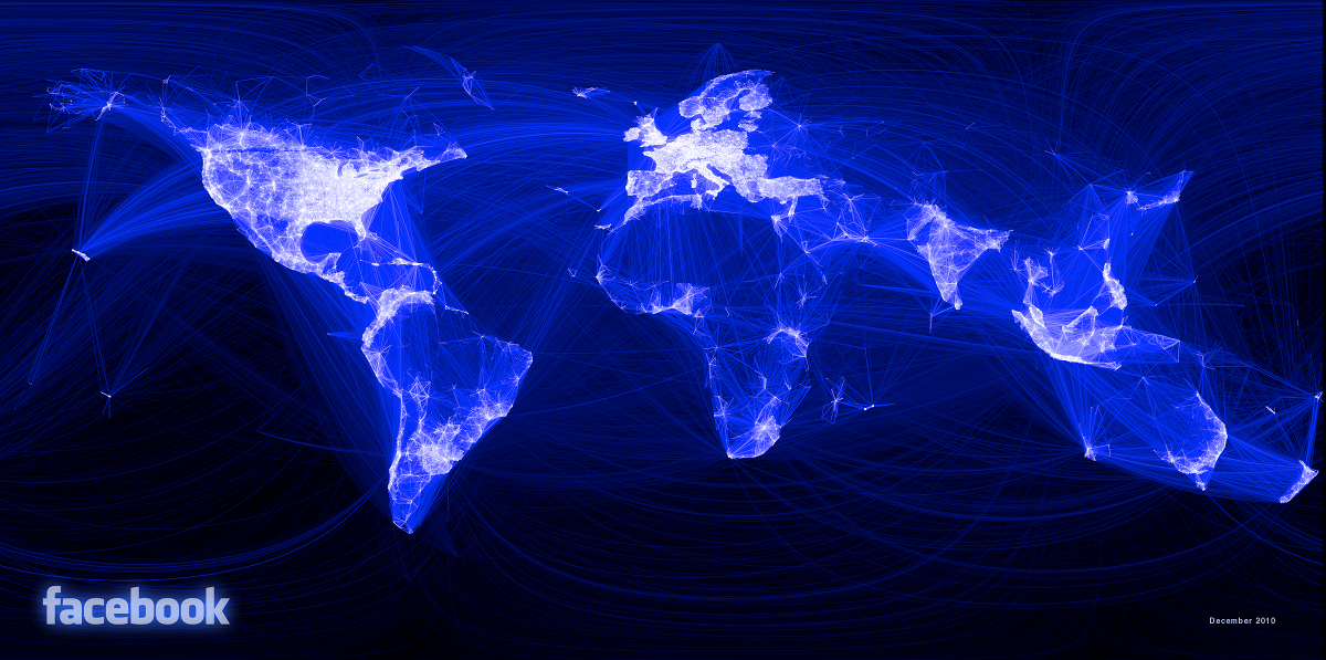 Idea Girl Media utilizes the 2010 Visual Map of Facebook Relationships by Paul Butler to explain the goals of Pre-Holiday Facebook: Game Of Like