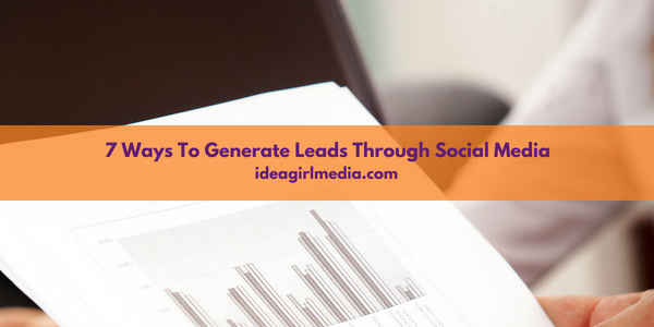 7 Ways To Generate Leads Through Social Media featured image