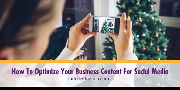 How To Optimize Your Business Content For Social Media featured image